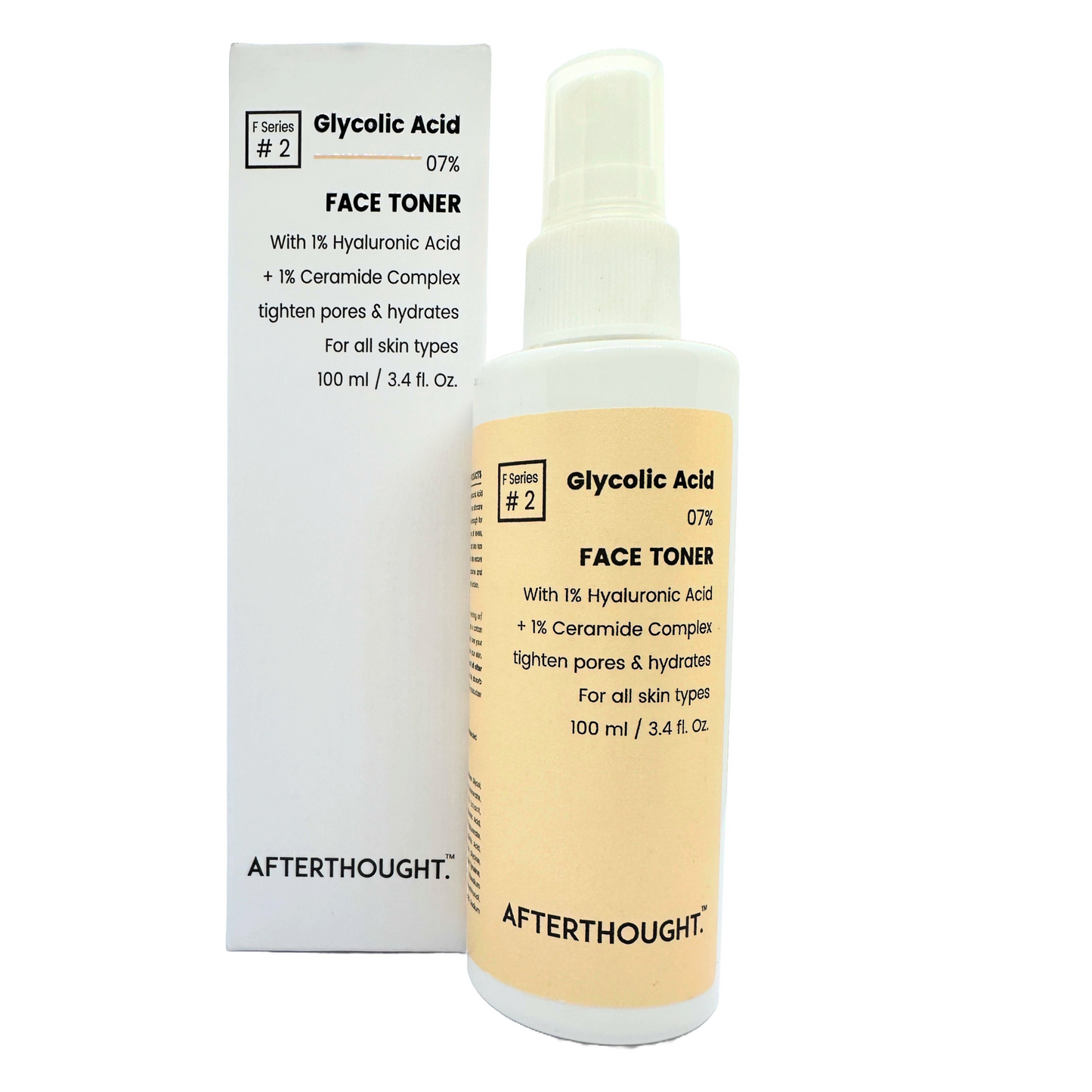 Face Toner with 7% Glycolic Acid + 1% Hyaluronic Acid - 100ml